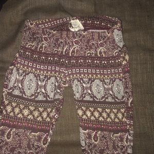 Wide leg high waisted soft pants